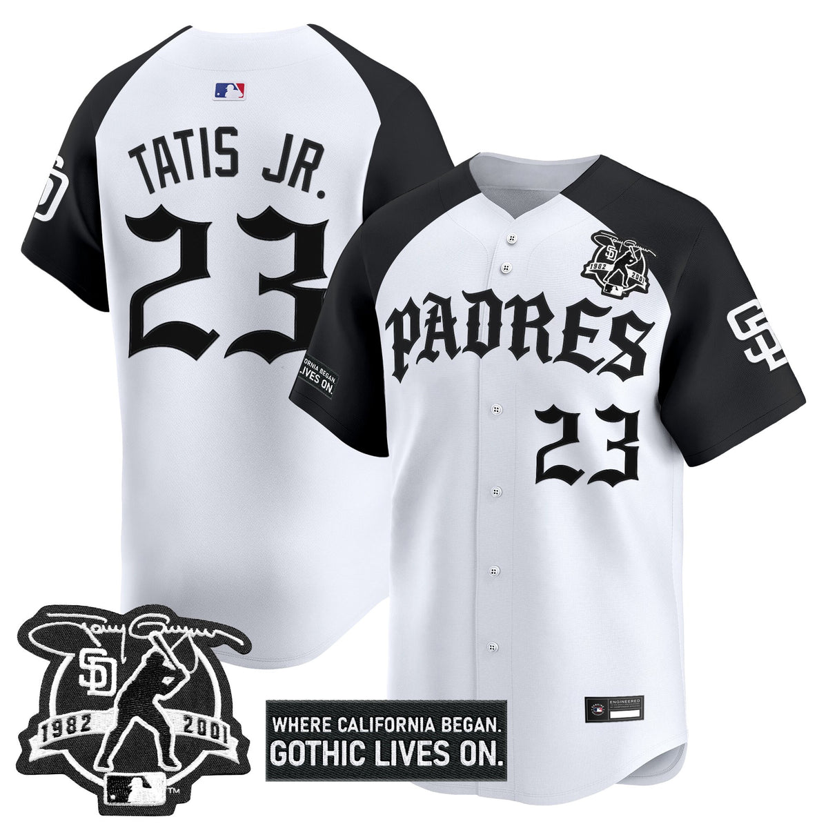 Men's San Diego Padres 'Old English Edition' Vapor Premier Limited Jersey - All Stitched