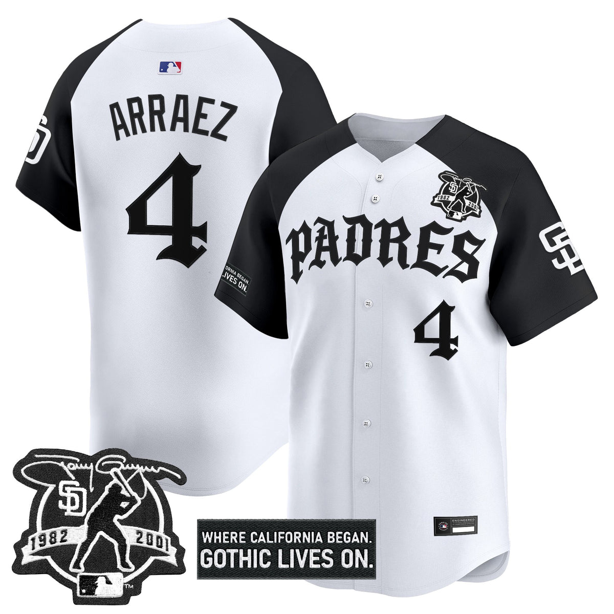 Men's San Diego Padres 'Old English Edition' Vapor Premier Limited Jersey - All Stitched