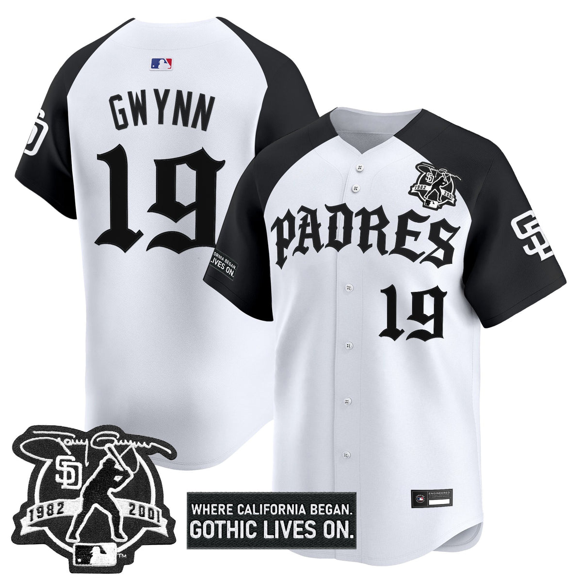 Men's San Diego Padres 'Old English Edition' Vapor Premier Limited Jersey - All Stitched