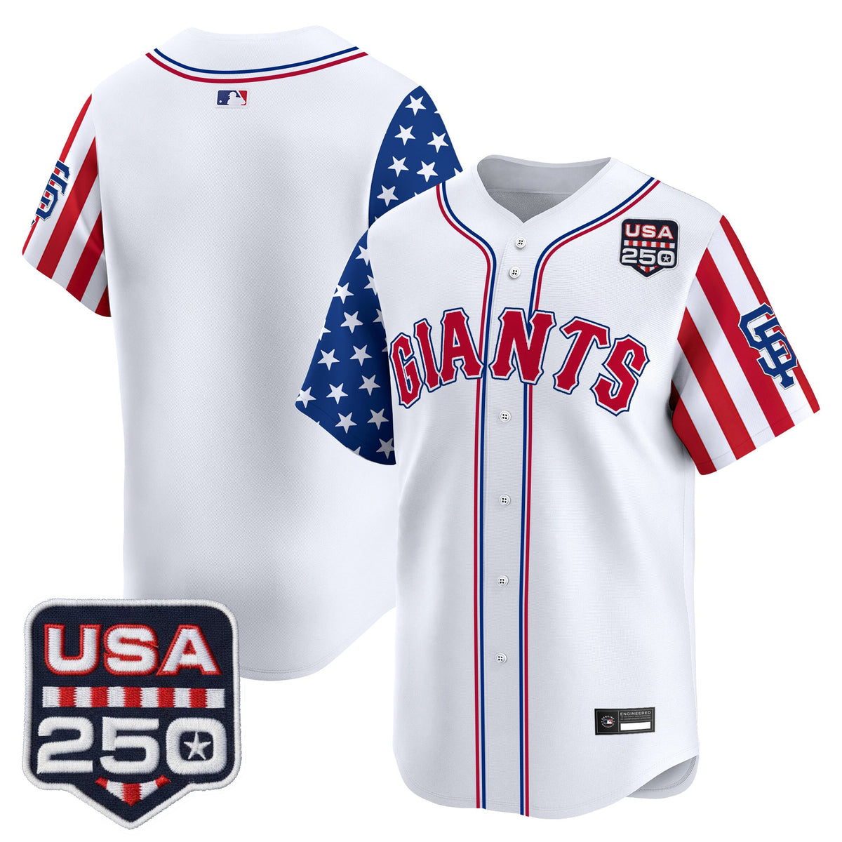 Men's San Francisco Giants "America 250 Edition" Vapor Premier Limited Jersey - All Stitched