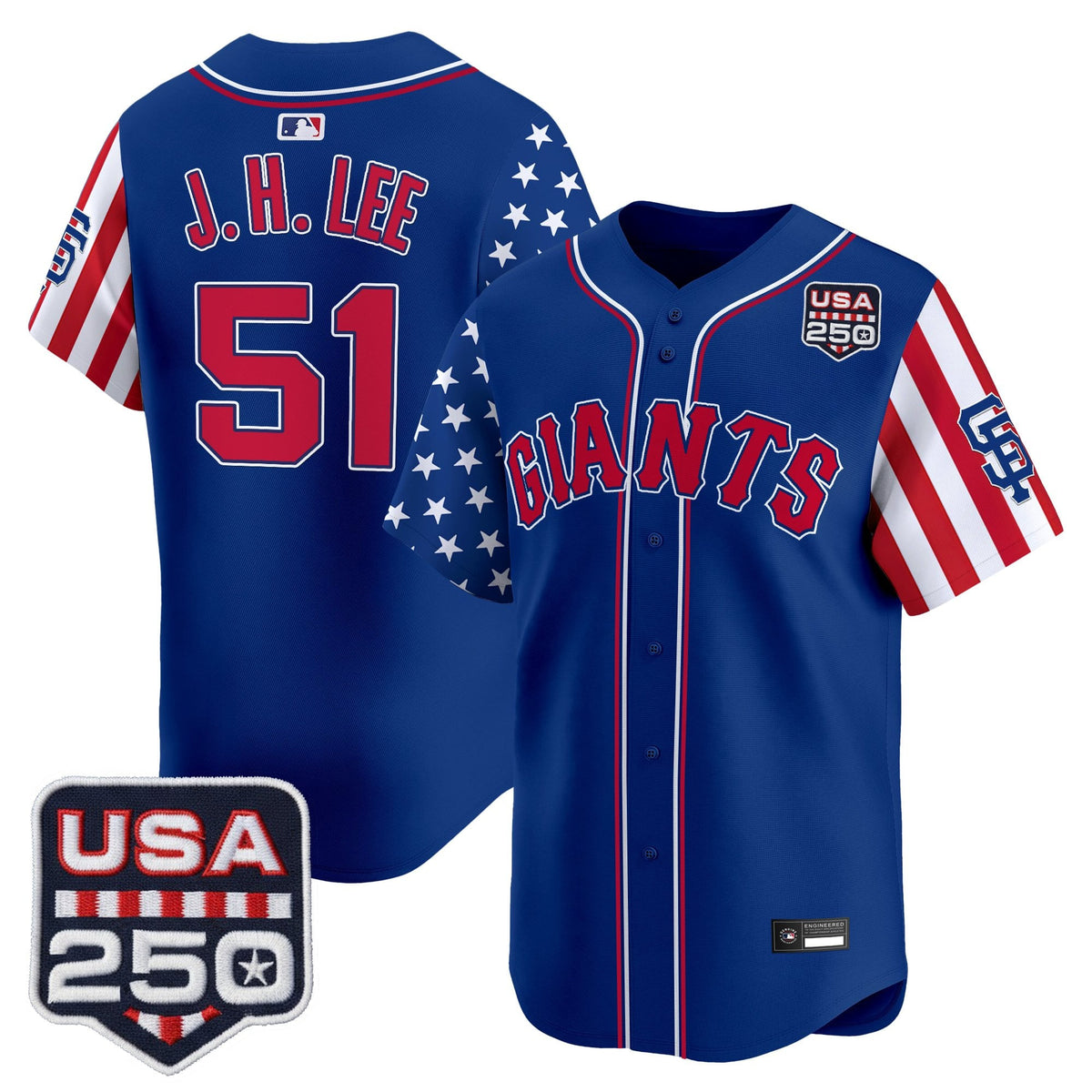 Men's San Francisco Giants "America 250 Edition" Vapor Premier Limited Jersey - All Stitched