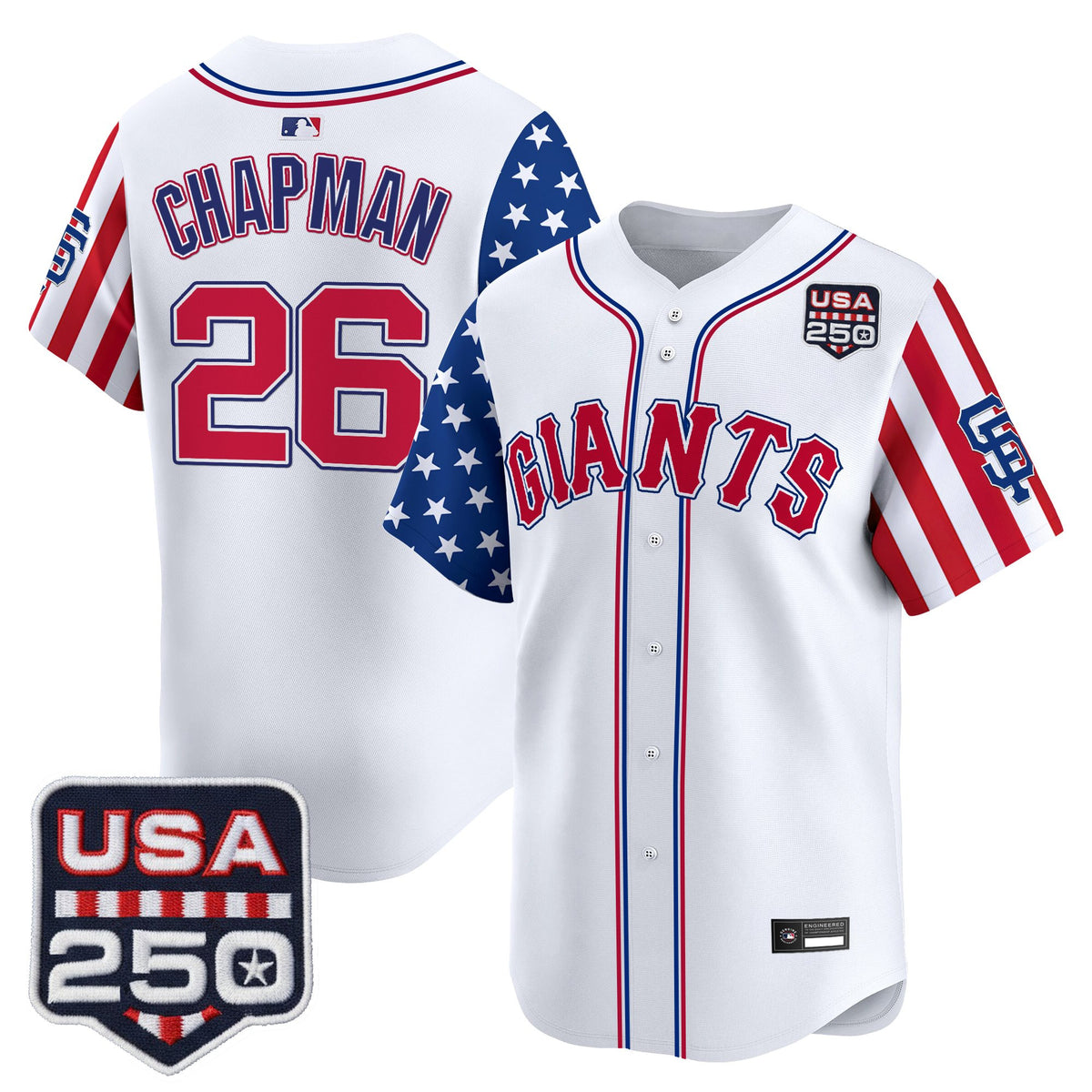 Men's San Francisco Giants "America 250 Edition" Vapor Premier Limited Jersey - All Stitched