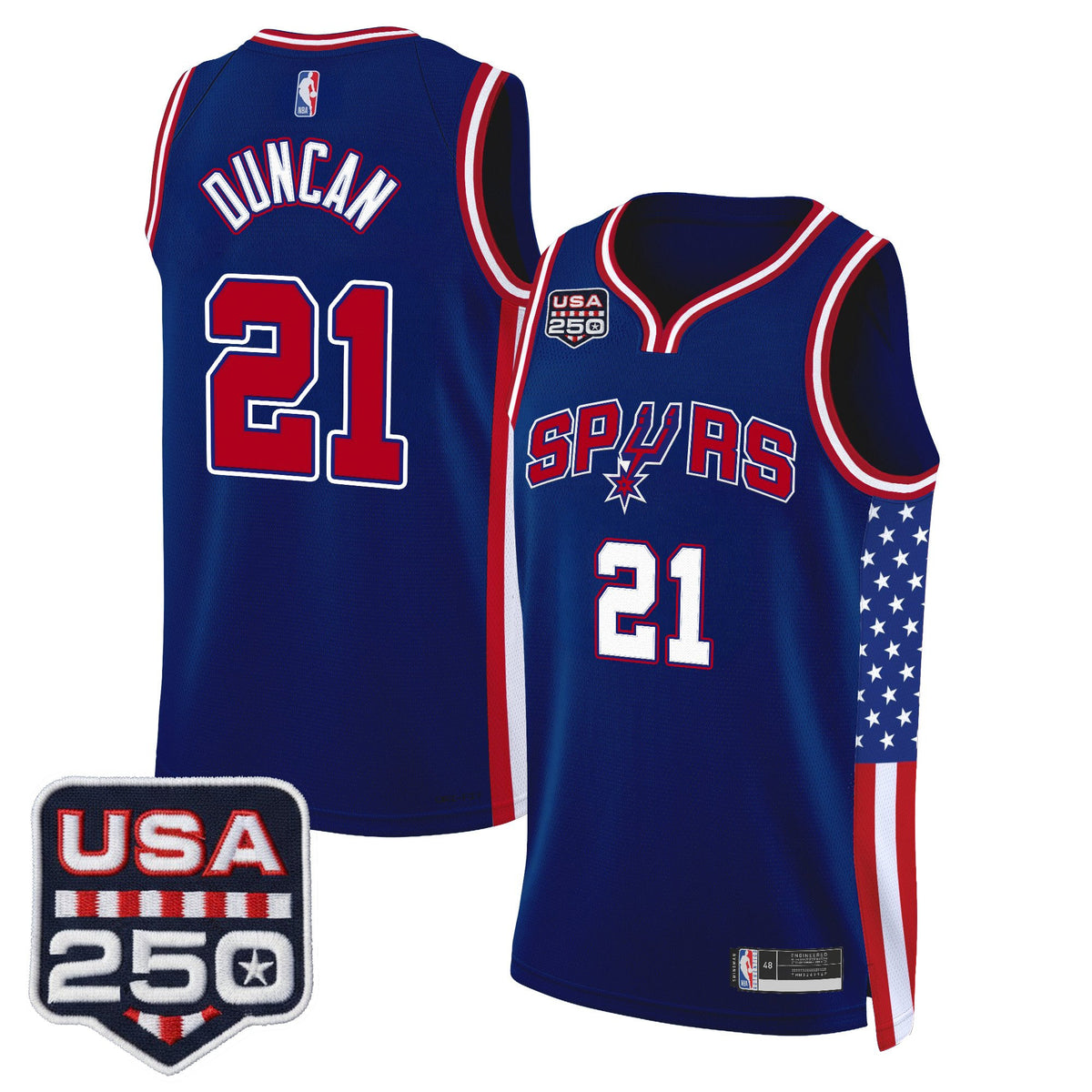 Men's San Antonio Spurs "America 250 Edition" Swingman Jersey - All Stitched