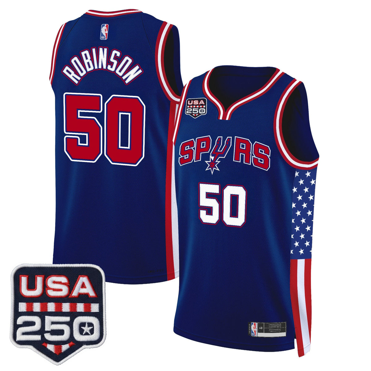 Men's San Antonio Spurs "America 250 Edition" Swingman Jersey - All Stitched