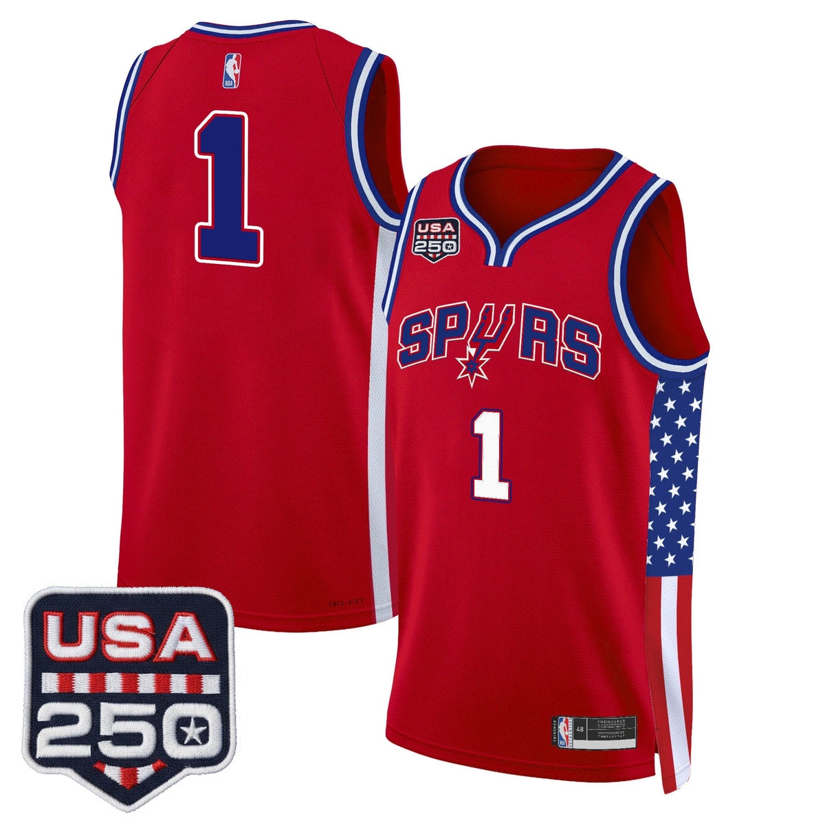 Men's San Antonio Spurs "America 250 Edition" Swingman Jersey - All Stitched