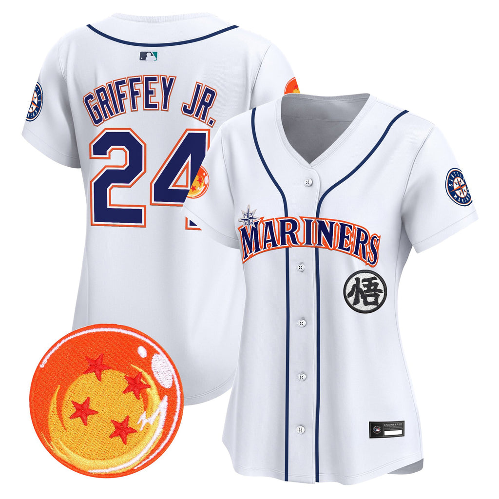 Women's Seattle Mariners x Dragon Ball Vapor Premier Limited Jersey - All Stitched