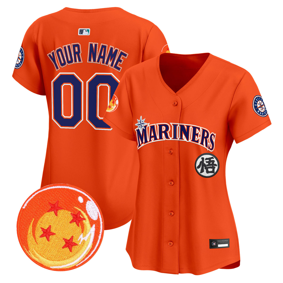 Seattle Mariners x Dragon Ball Vapor Premier Limited Custom Jersey - All Stitched