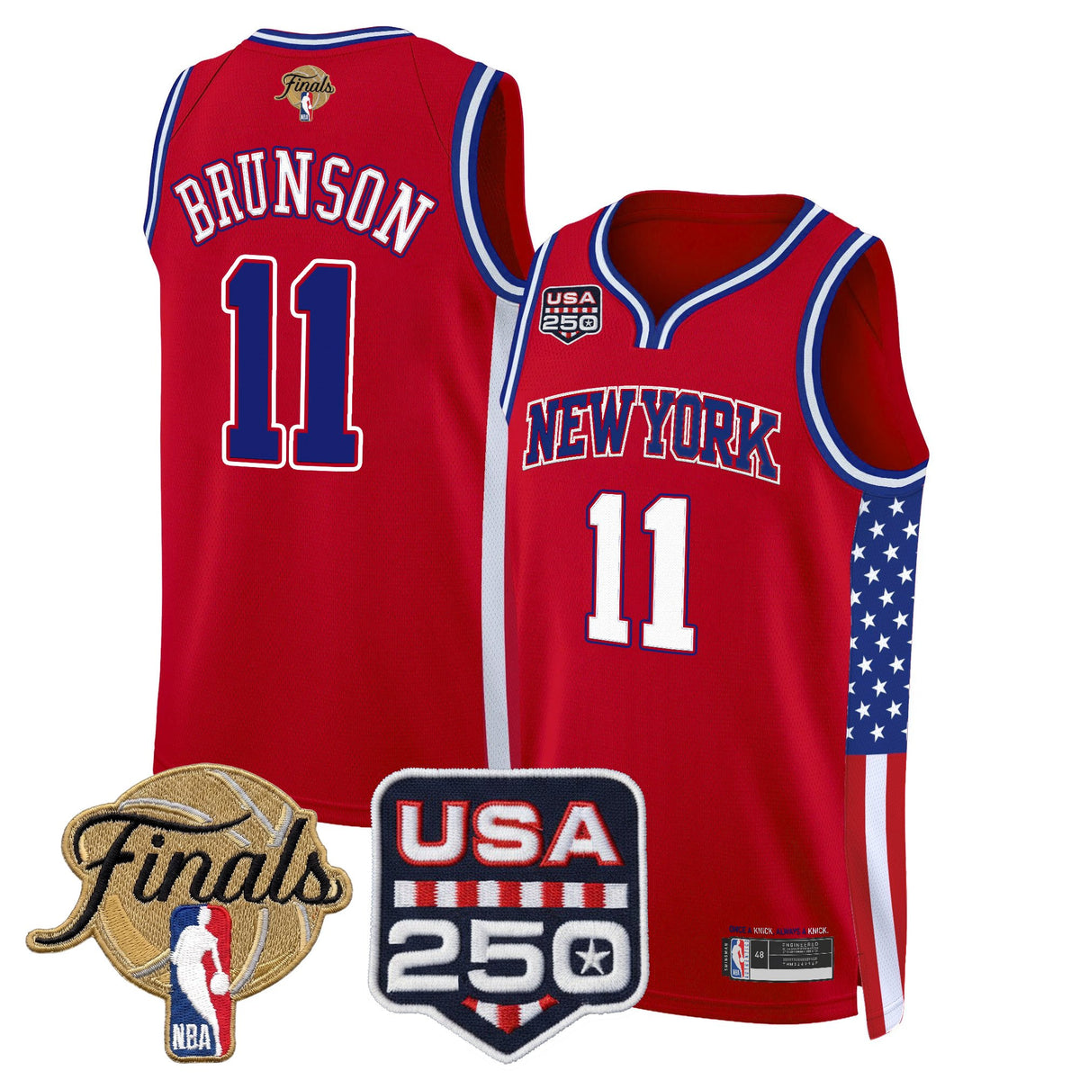 Men's New York Knicks "America 250 Edition" 2026 Finals Patch Swingman Jersey - All Stitched