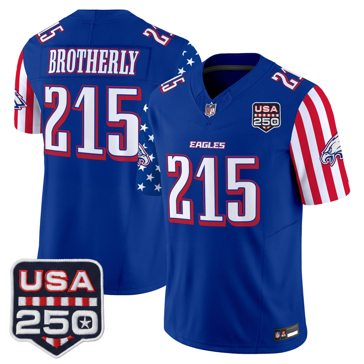 Men's Philadelphia Eagles "America 250 Edition" Vapor Limited Jersey - All Stitched