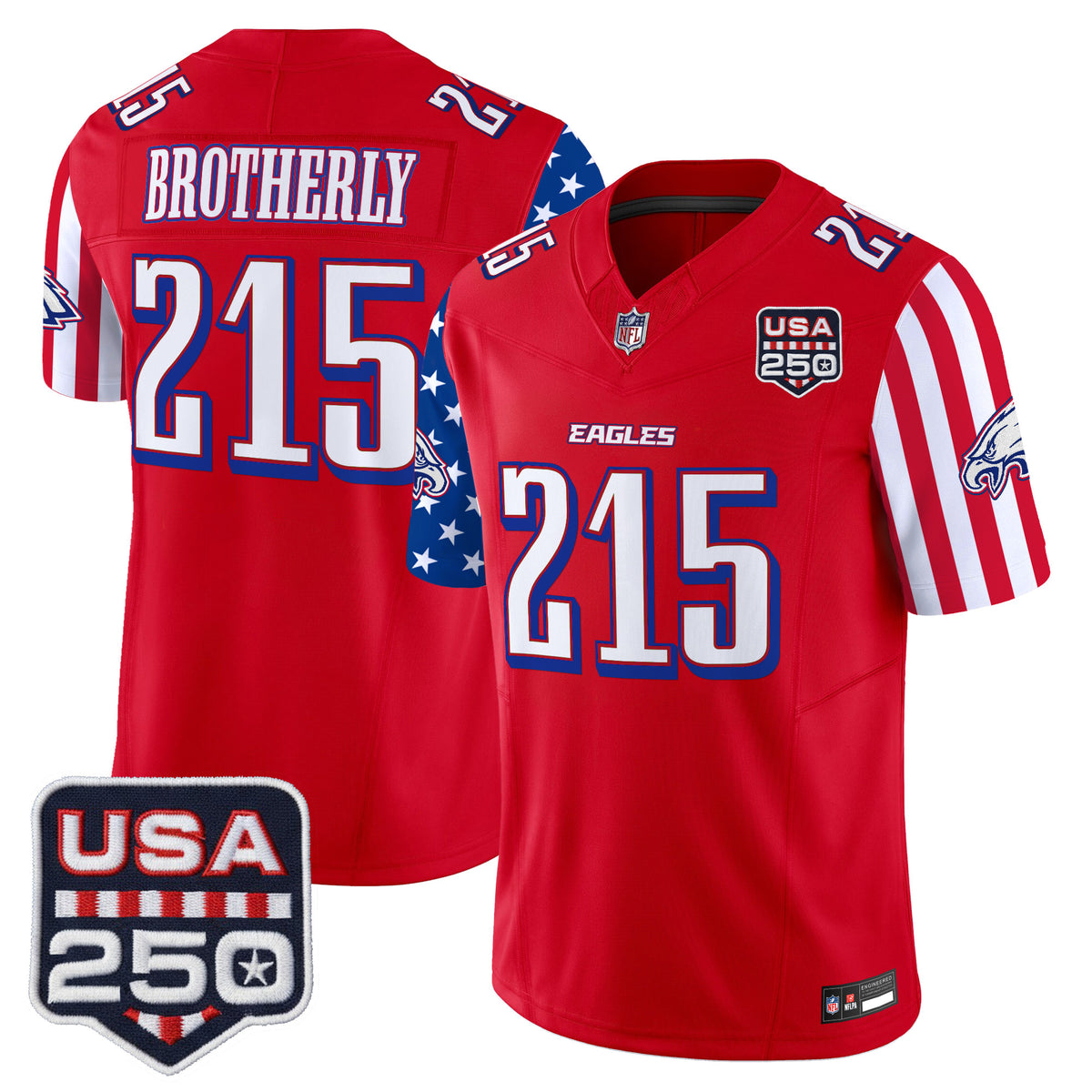 Men's Philadelphia Eagles "America 250 Edition" Vapor Limited Jersey - All Stitched