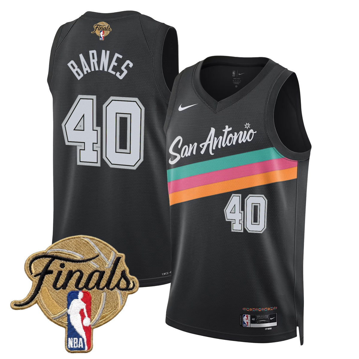 Men's San Antonio Spurs 2026 Finals Swingman Jersey - All Stitched