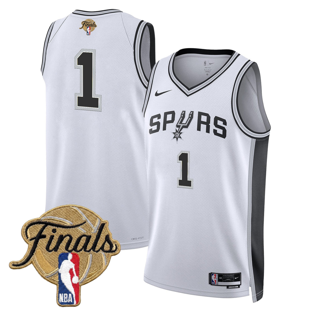 Men's San Antonio Spurs 2026 Finals Swingman Jersey - All Stitched
