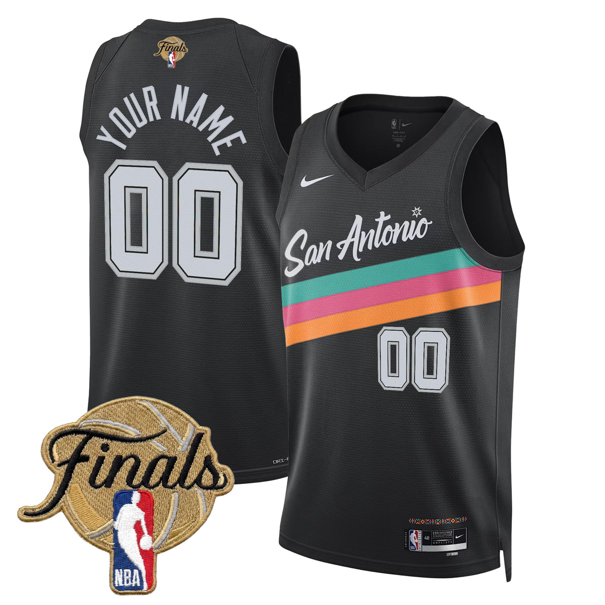 San Antonio Spurs 2026 Finals Custom Swingman Jersey - All Stitched