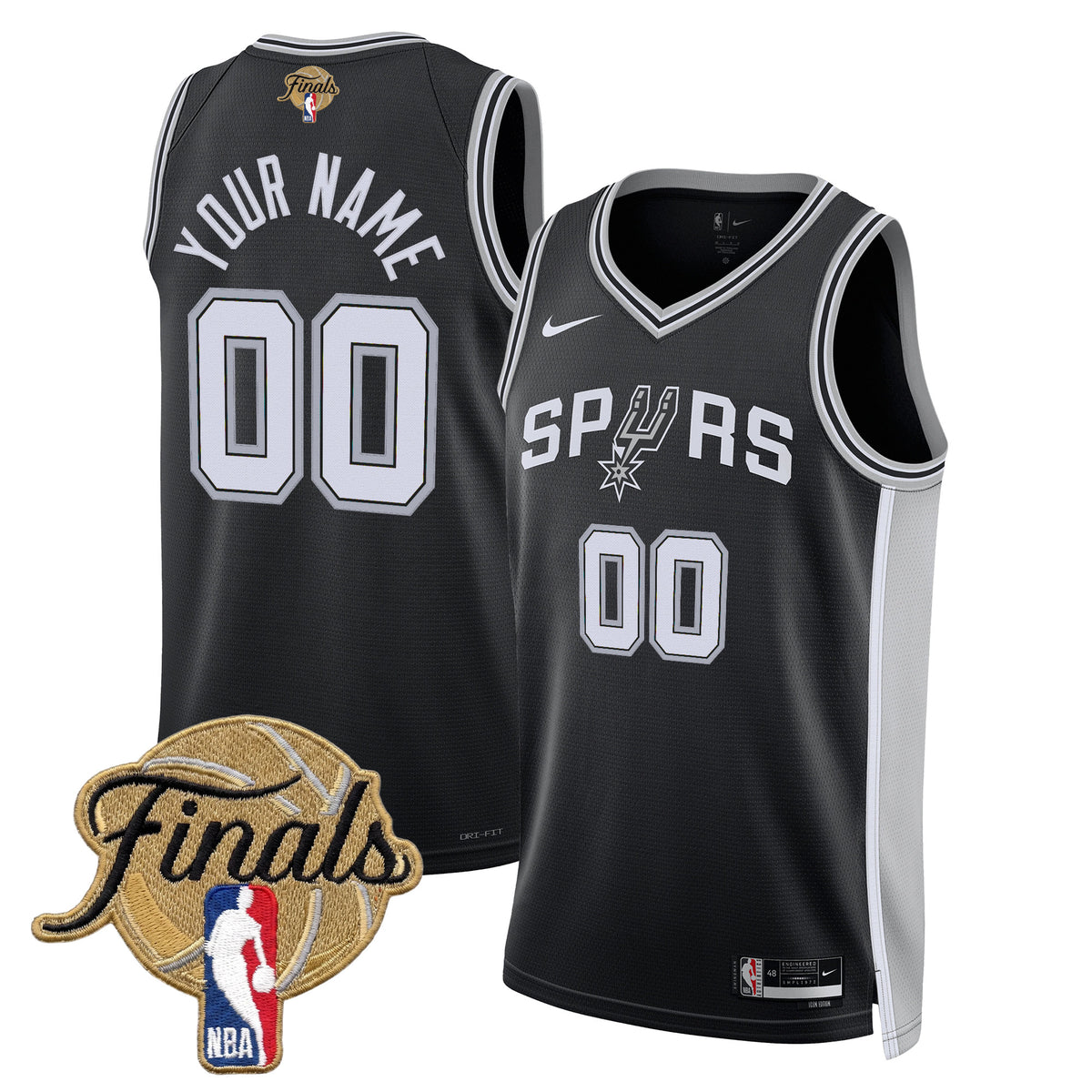 San Antonio Spurs 2026 Finals Custom Swingman Jersey - All Stitched