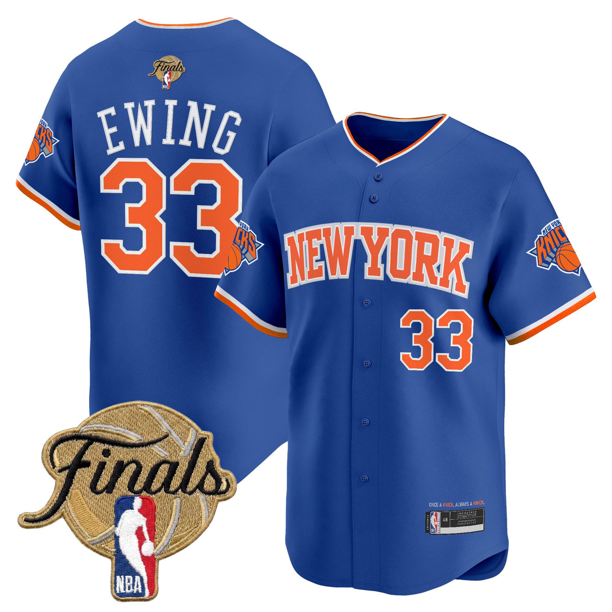 Men's New York Knicks 2026 Finals Vapor Baseball Jersey - All Stitched