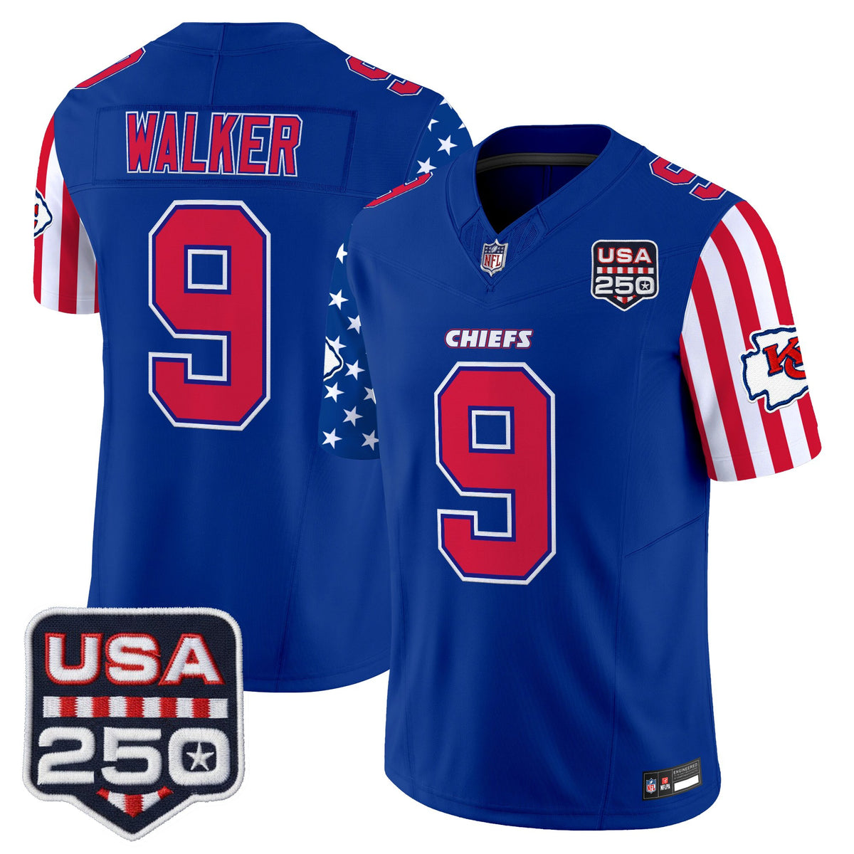 Men's Chiefs "America 250 Edition" Vapor Limited Jersey - All Stitched