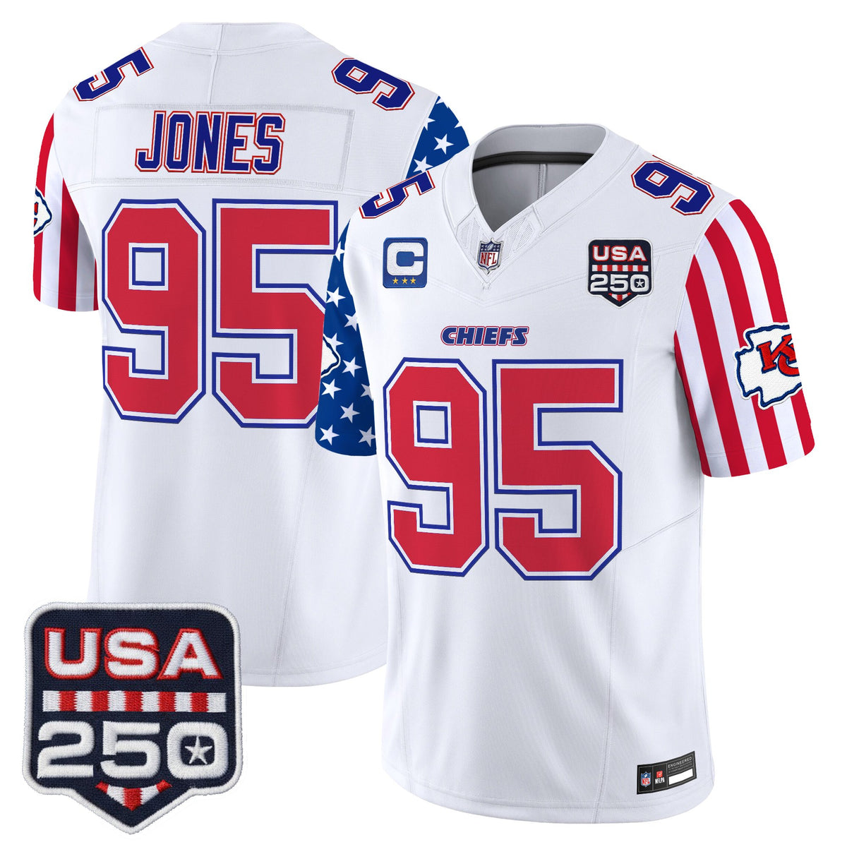 Men's Chiefs "America 250 Edition" Vapor Limited Jersey - All Stitched
