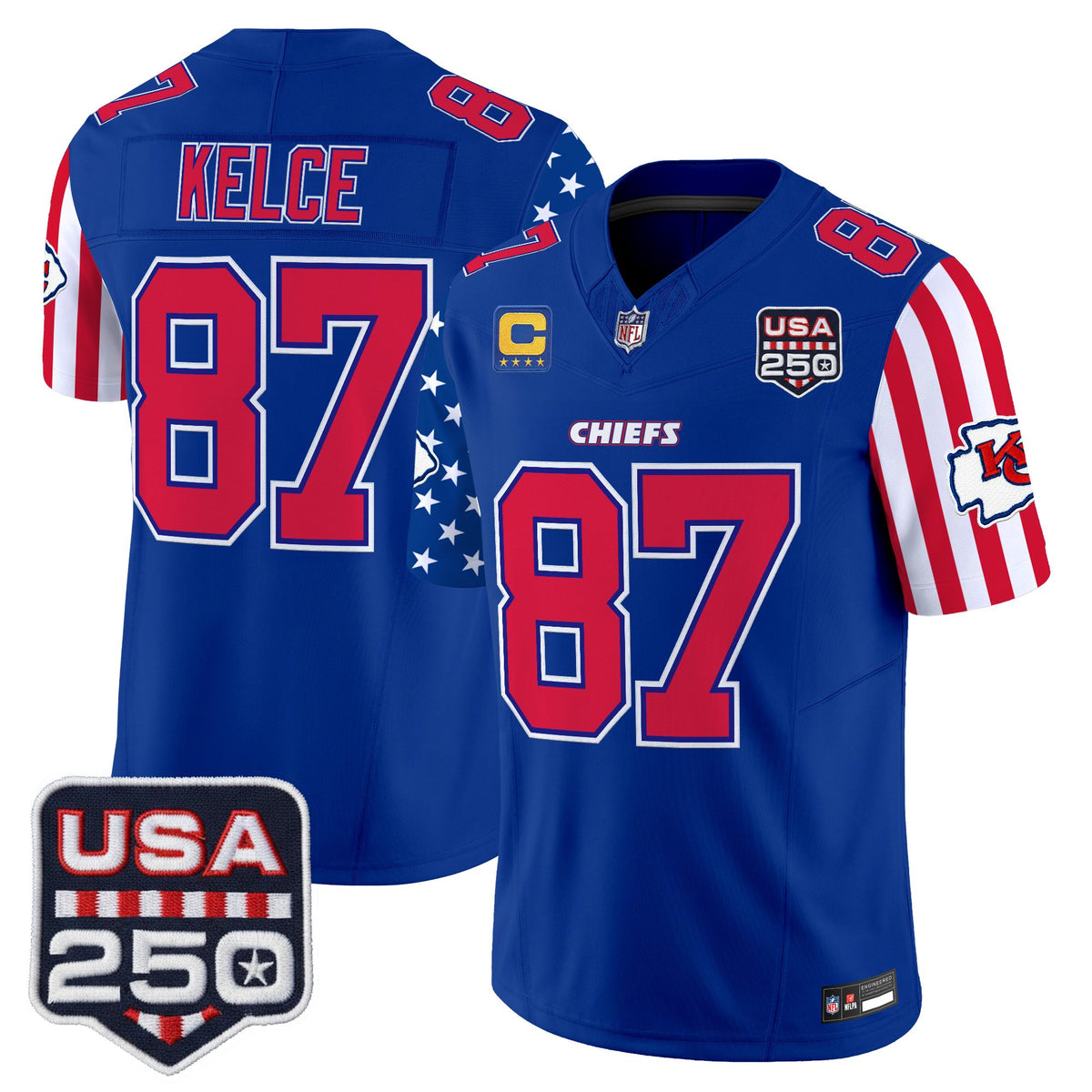 Men's Chiefs "America 250 Edition" Vapor Limited Jersey - All Stitched