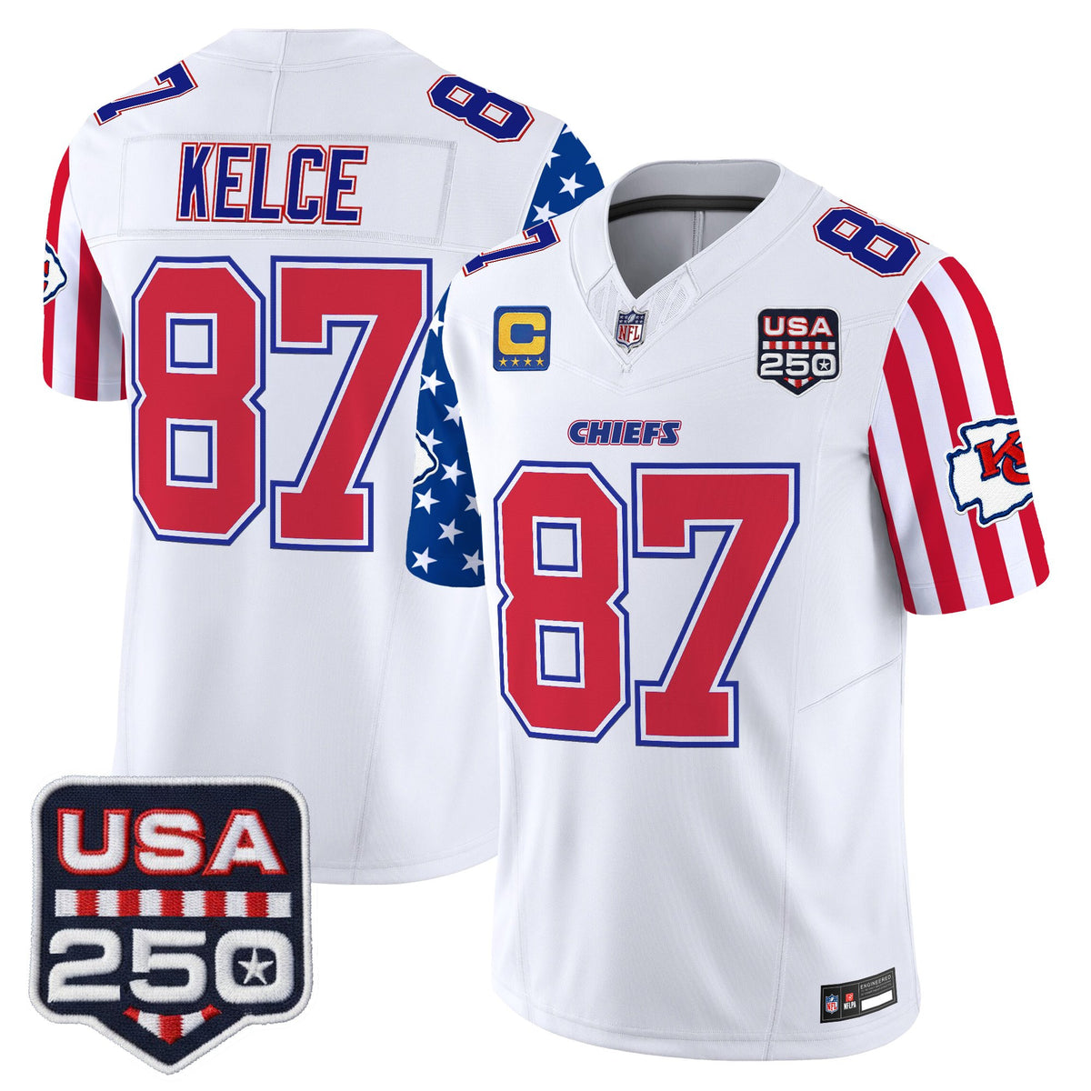 Men's Chiefs "America 250 Edition" Vapor Limited Jersey - All Stitched