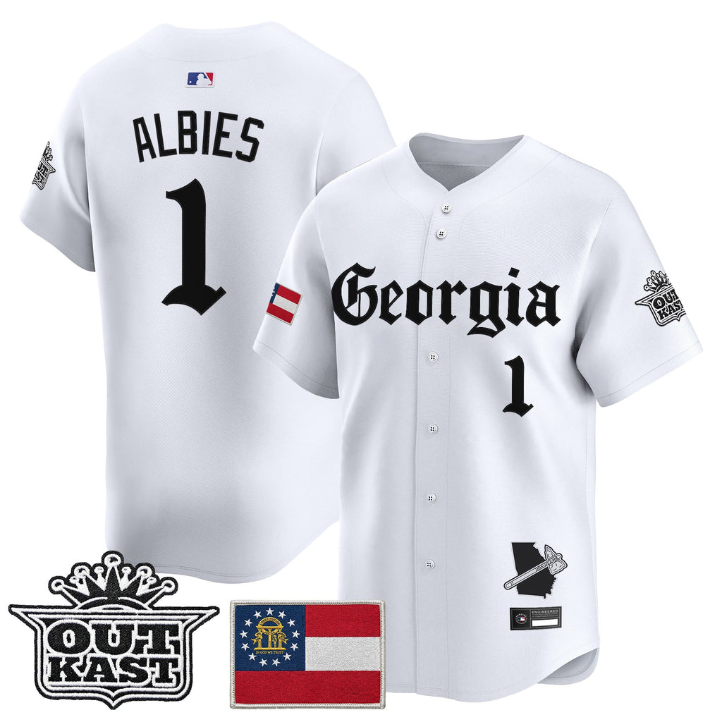 Men's Atlanta Braves 'Georgia x Outkast Gothic Edition' Vapor Premier Limited Jersey - All Stitched