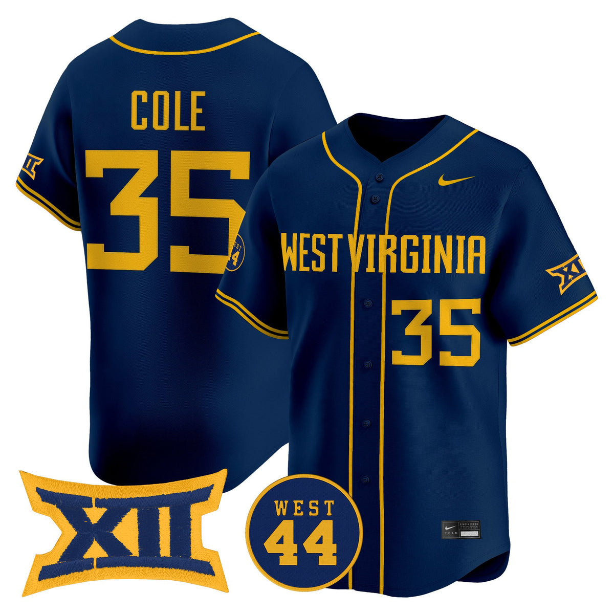 Men's West Virginia Mountaineers 2026 Vapor Premier Limited Jersey - All Stitched
