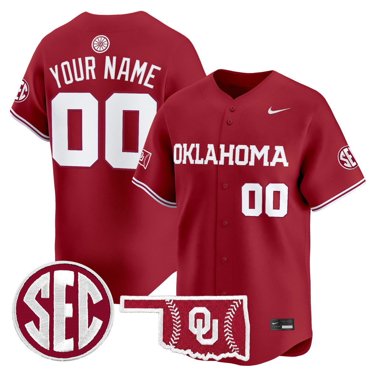 Oklahoma Sooners 2026 Vapor Premier Limited Custom Jersey - All Stitched