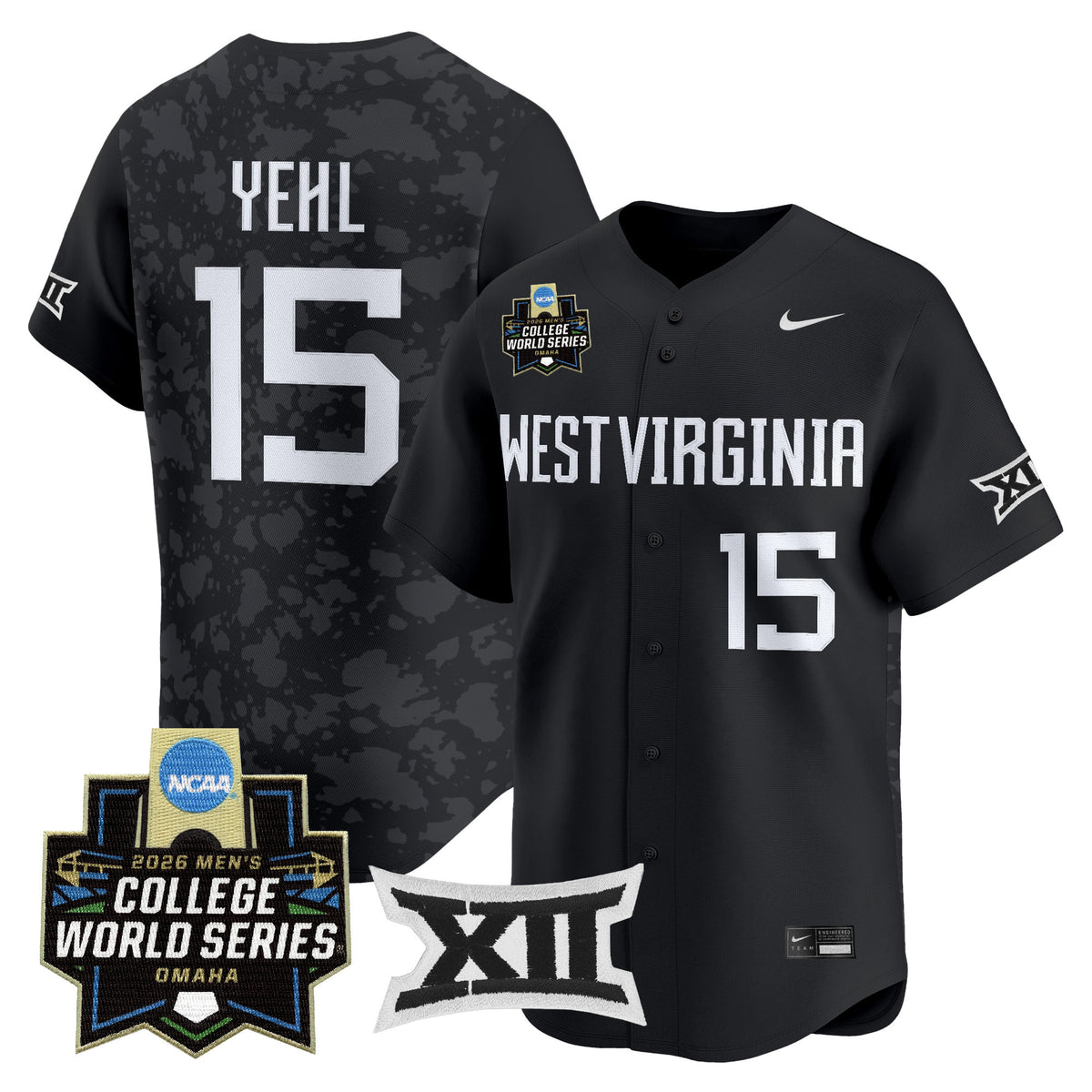 Men's West Virginia Mountaineers 2026 World Series Patch Vapor Premier Limited Jersey - All Stitched