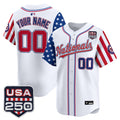 Washington Nationals "America 250 Edition" Vapor Premier Limited Custom Jersey - All Stitched