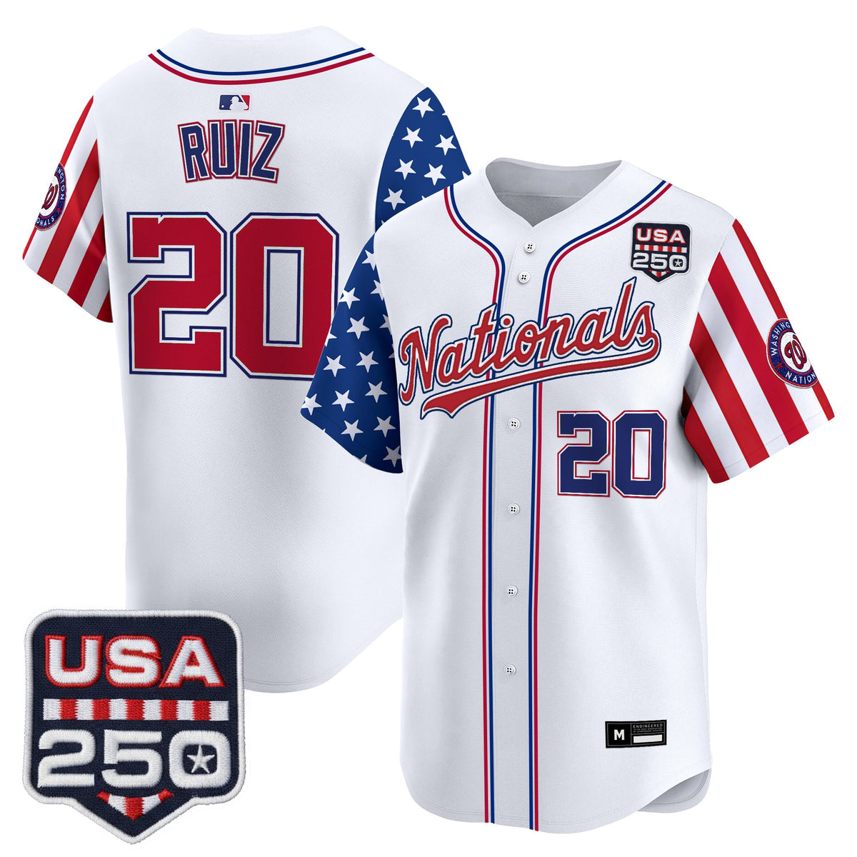Men's Washington Nationals "America 250 Edition" Vapor Premier Limited Jersey - All Stitched