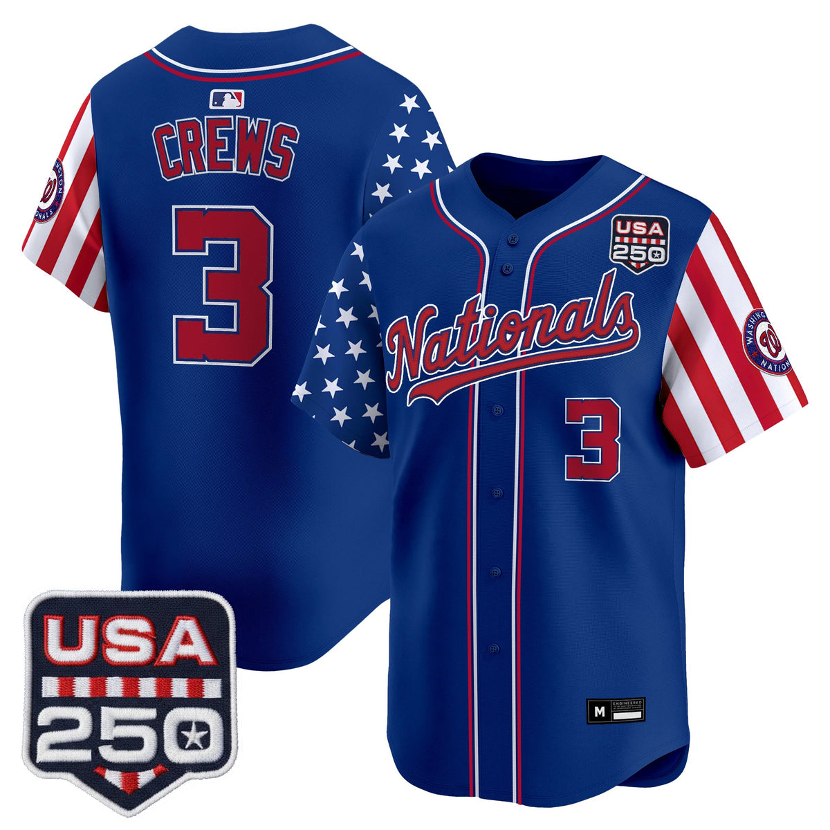 Men's Washington Nationals "America 250 Edition" Vapor Premier Limited Jersey - All Stitched