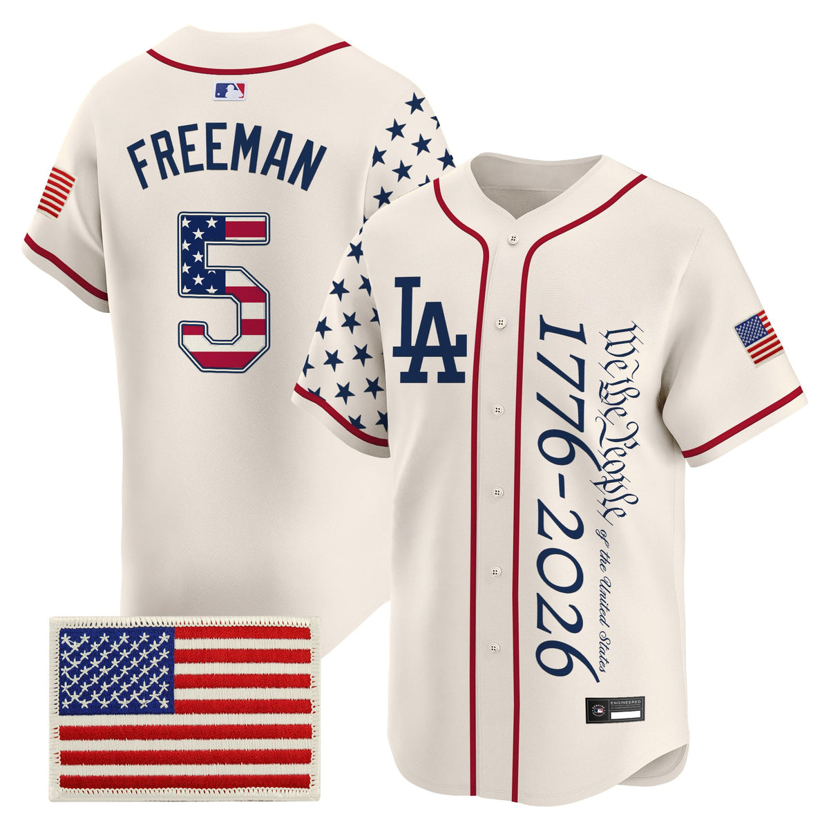 Men's Los Angeles Dodgers "America 250 Edition" Vapor Premier Limited Jersey V2 - Stitched