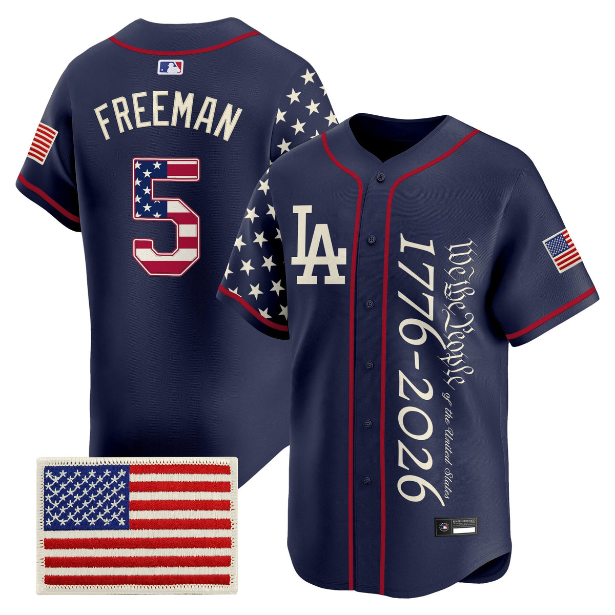Men's Los Angeles Dodgers "America 250 Edition" Vapor Premier Limited Jersey V2 - Stitched