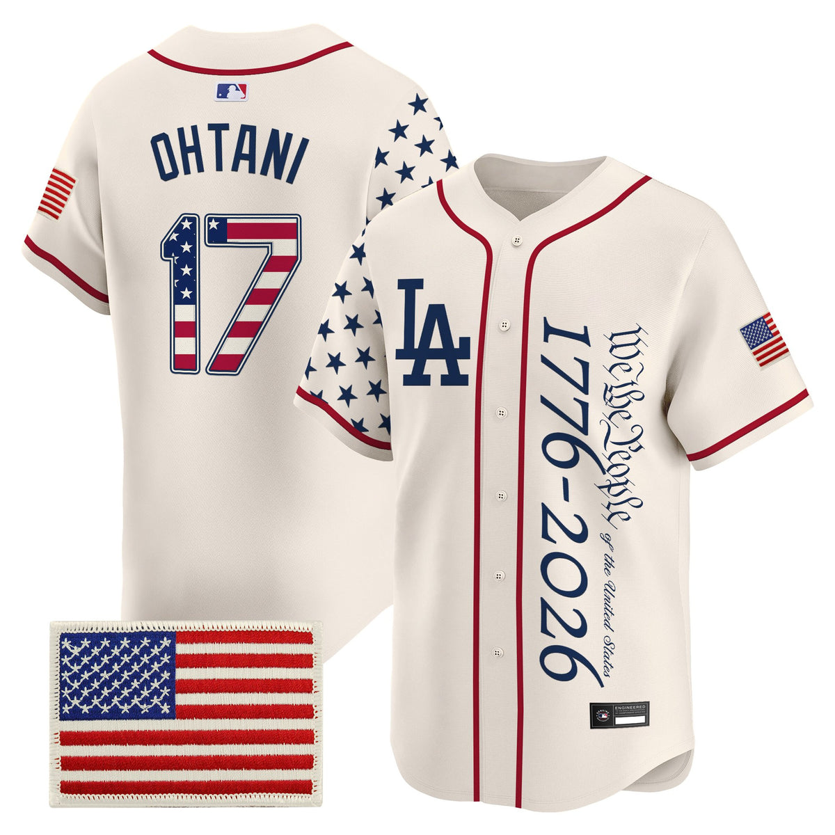 Men's Los Angeles Dodgers "America 250 Edition" Vapor Premier Limited Jersey V2 - Stitched