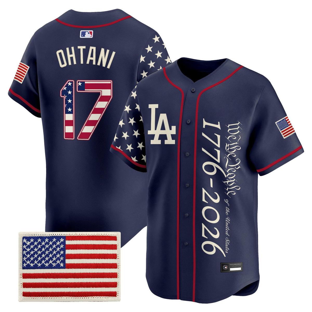 Men's Los Angeles Dodgers "America 250 Edition" Vapor Premier Limited Jersey V2 - Stitched