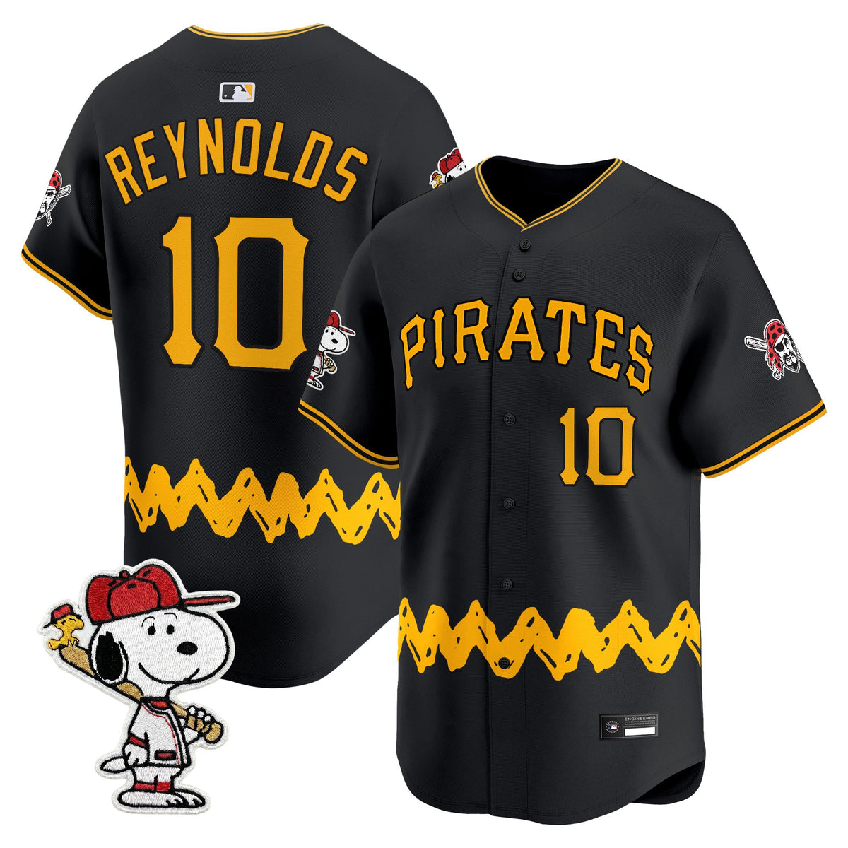 Men's Pittsburgh Pirates x Peanuts Vapor Premier Limited Jersey - Stitched