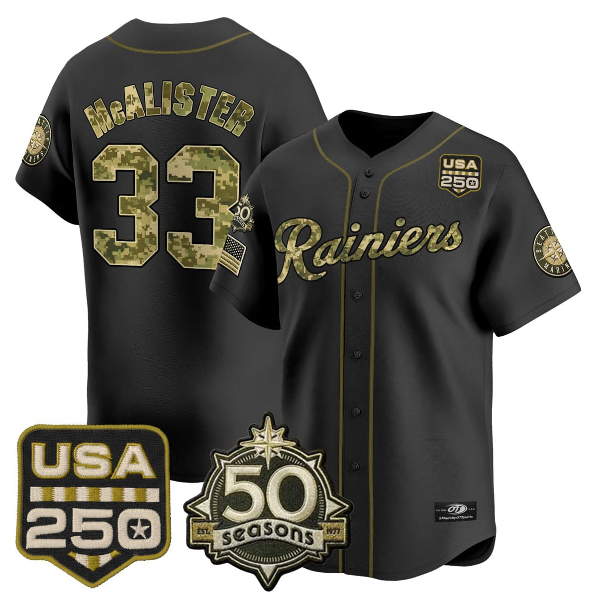 McAlister Tacoma Rainiers Vapor Premier Limited Jersey – All Stitched