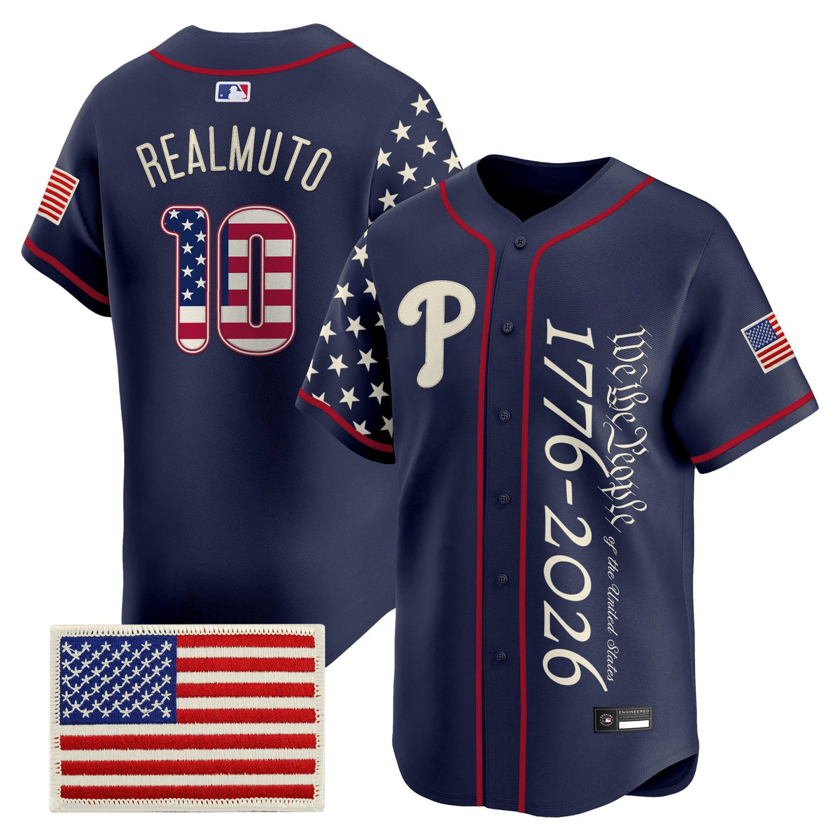 Men's Philadelphia Phillies "America 250 Edition" Vapor Premier Limited Jersey V2 - Stitched