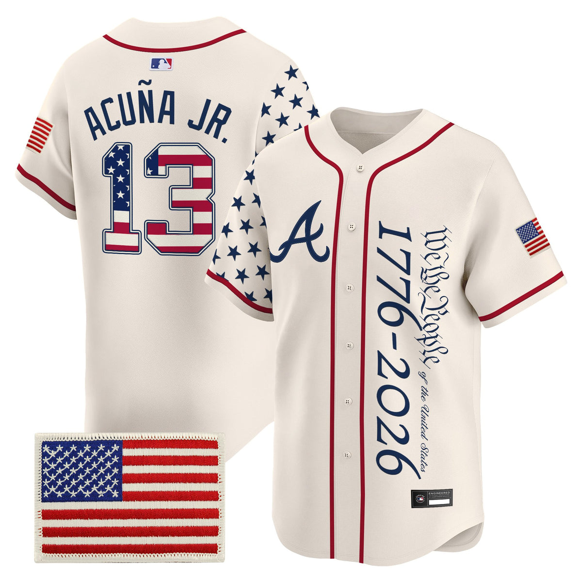 Men's Atlanta Braves "America 250 Edition" Vapor Premier Limited Jersey V2 - Stitched