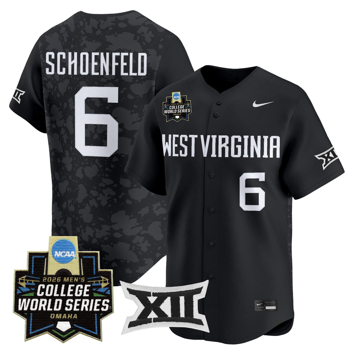 Men's West Virginia Mountaineers 2026 World Series Vapor Premier Limited Jersey V2 - All Stitched