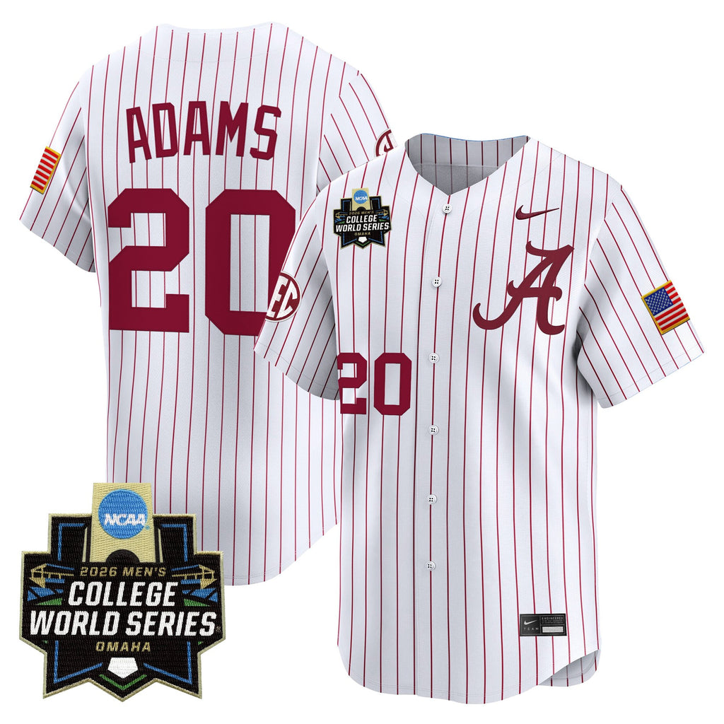 Men's Alabama Crimson Tide 2026 World Series Vapor Premier Limited Jersey V2 - All Stitched