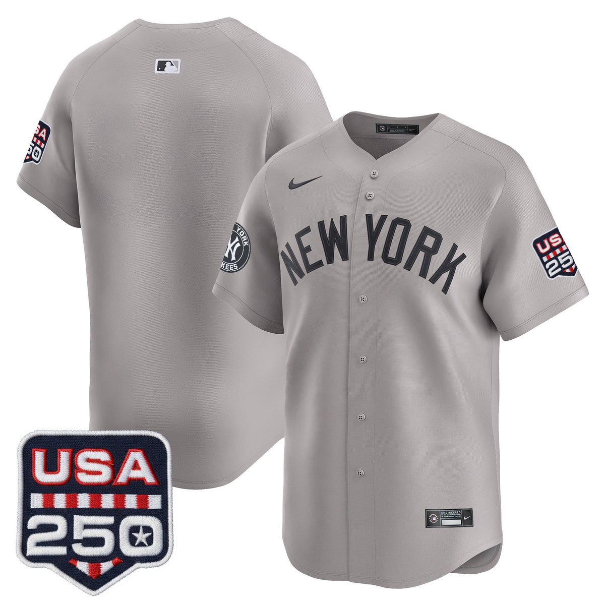 Men's New York Yankees USA 250 Fourth of July Vapor Premier Limited Jersey - All Stitched