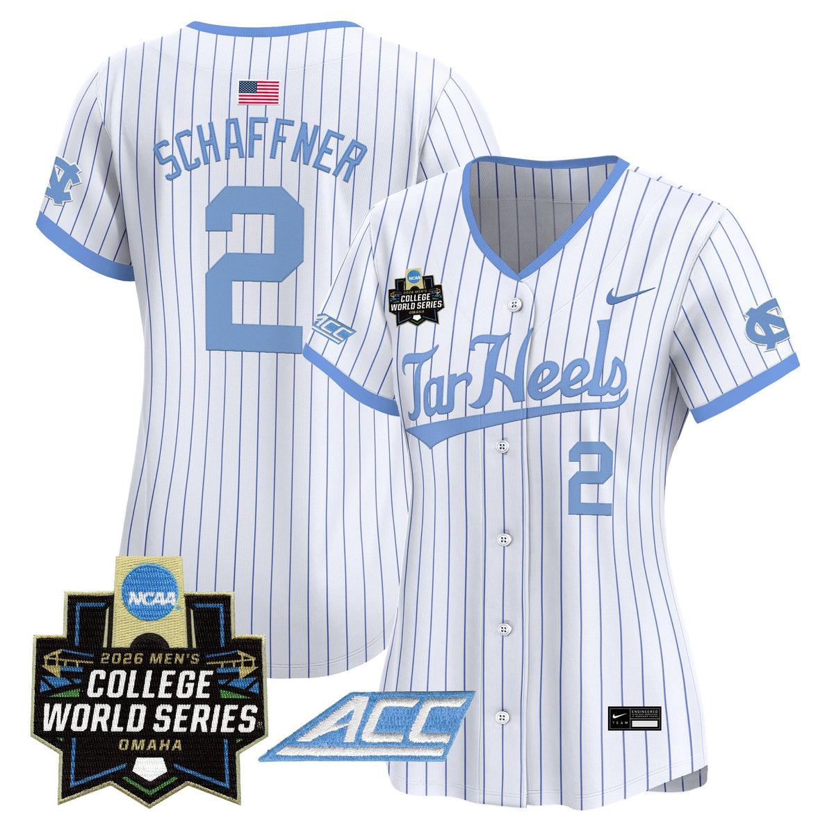 Women's North Carolina Tar Heels 2026 World Series Vapor Premier Limited Jersey - All Stitched