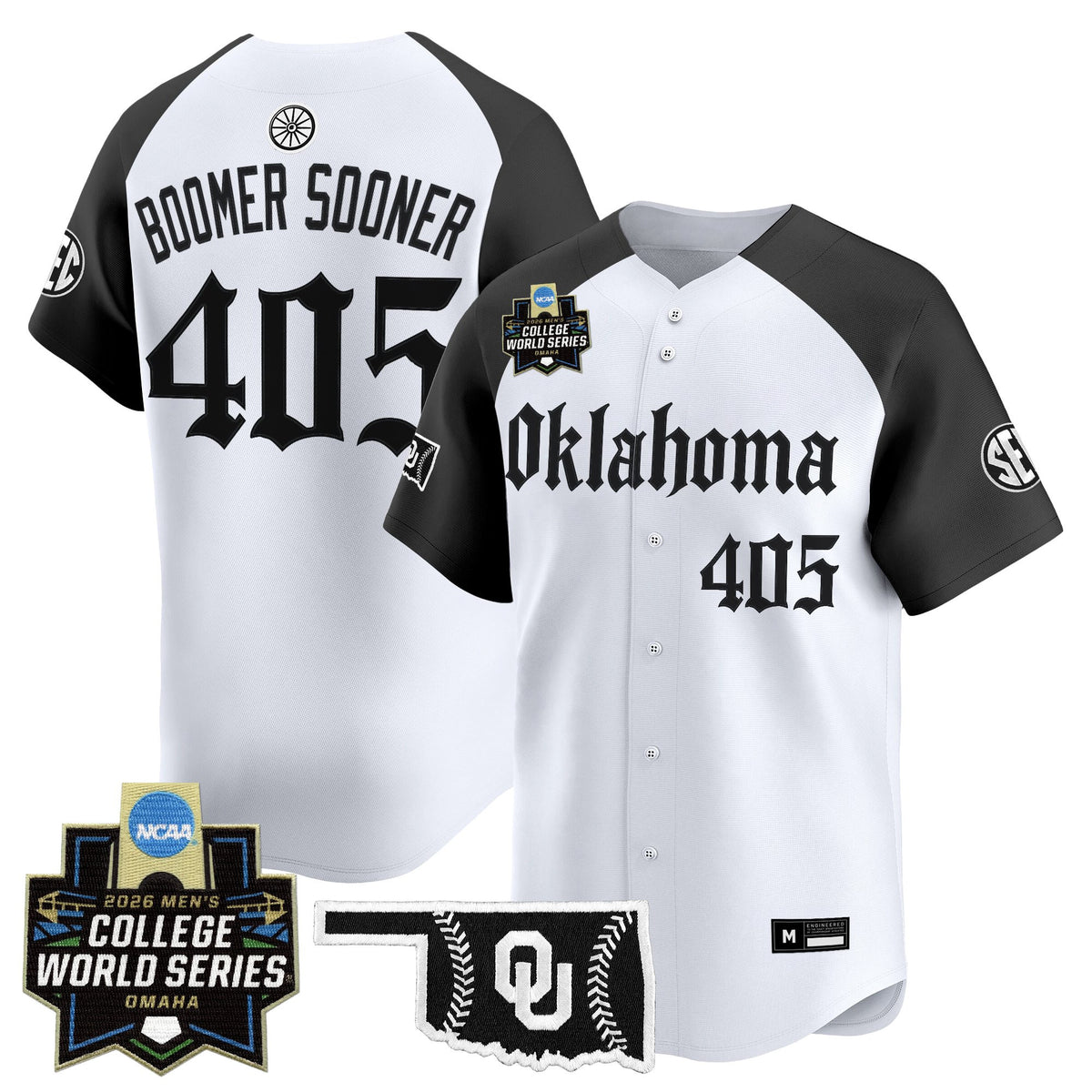 Men's Oklahoma Sooners 2026 World Series Vapor Premier Limited Jersey - Gothic Edition - All Stitched