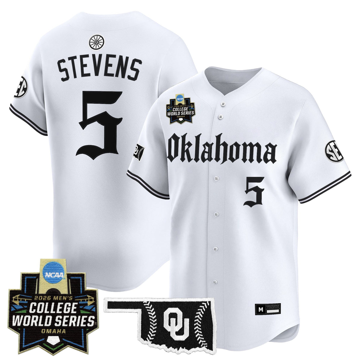Men's Oklahoma Sooners 2026 World Series Vapor Premier Limited Jersey - Gothic Edition - All Stitched