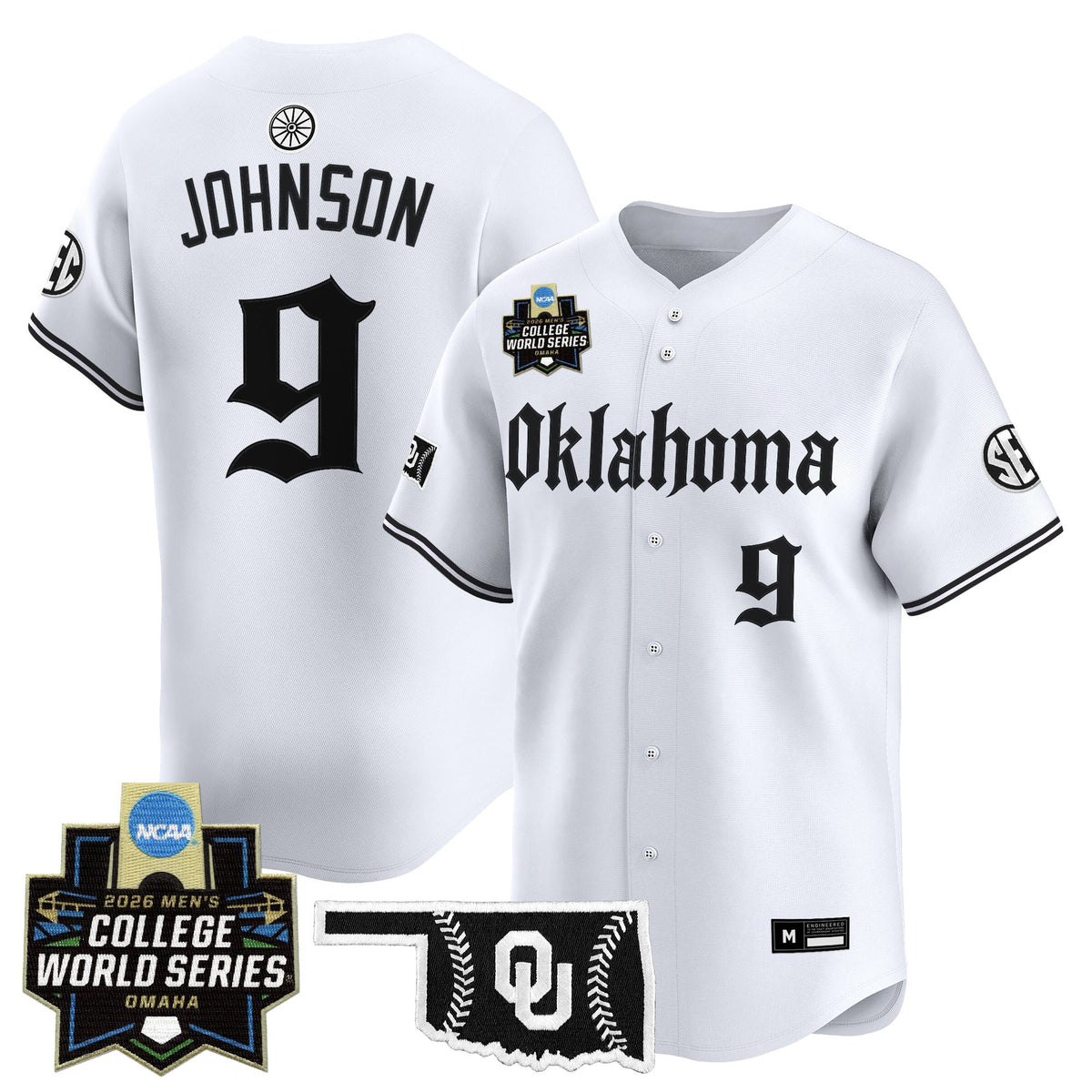 Men's Oklahoma Sooners 2026 World Series Vapor Premier Limited Jersey - Gothic Edition - All Stitched