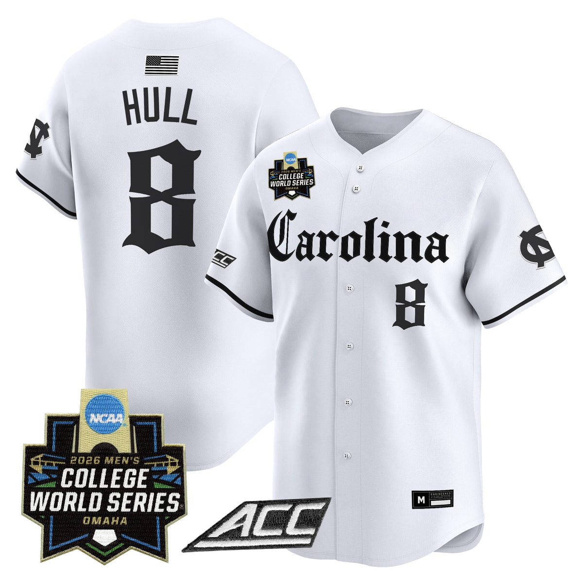 Men's North Carolina Tar Heels 2026 World Series Vapor Premier Limited Jersey - Gothic Edition - All Stitched