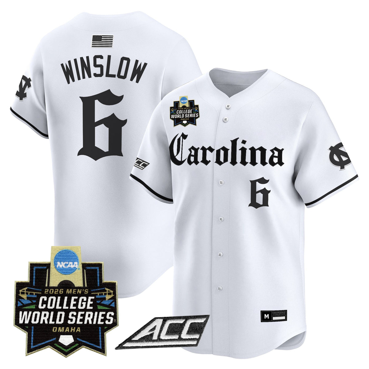 Men's North Carolina Tar Heels 2026 World Series Vapor Premier Limited Jersey - Gothic Edition - All Stitched