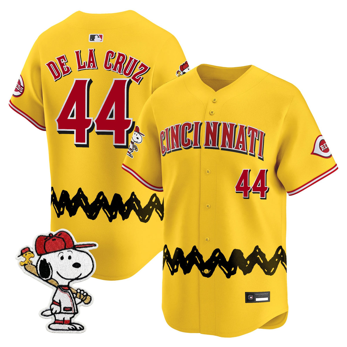 Men's Cincinnati Reds x Peanuts Vapor Premier Limited Jersey - Stitched