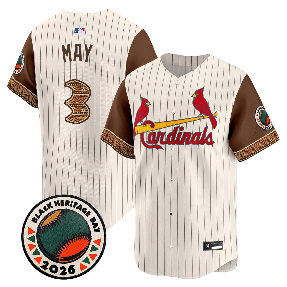 Men's St. Louis Cardinals 2026 Black Heritage Day Vapor Premier Limited Jersey - Stitched