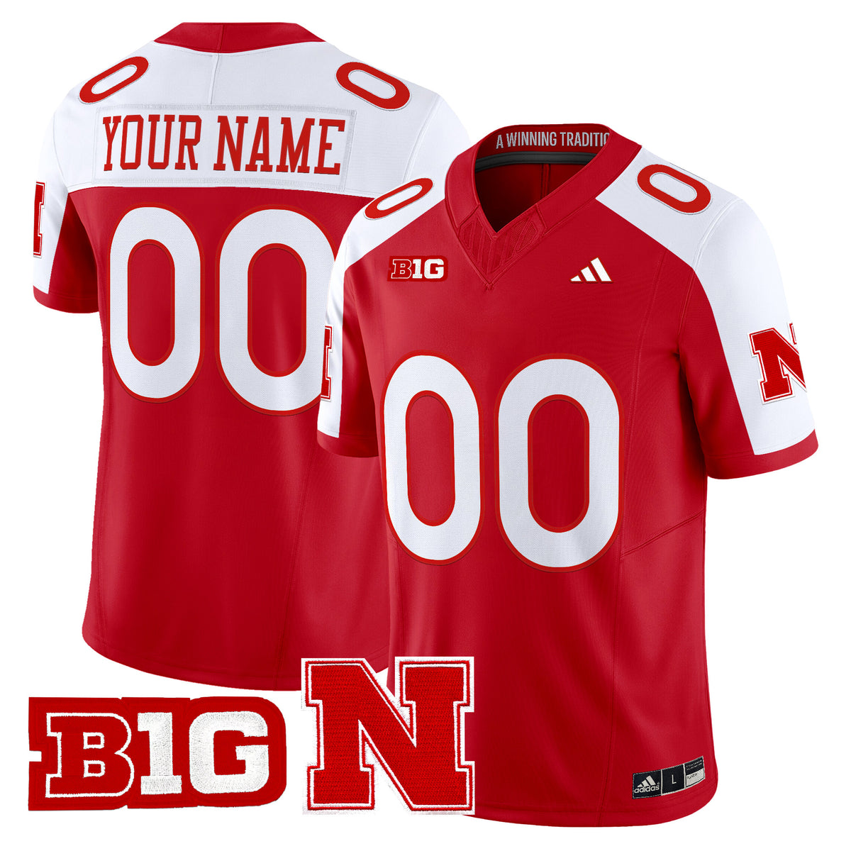 Nebraska Cornhuskers 2026 Vapor Limited Custom Jersey - All Stitched